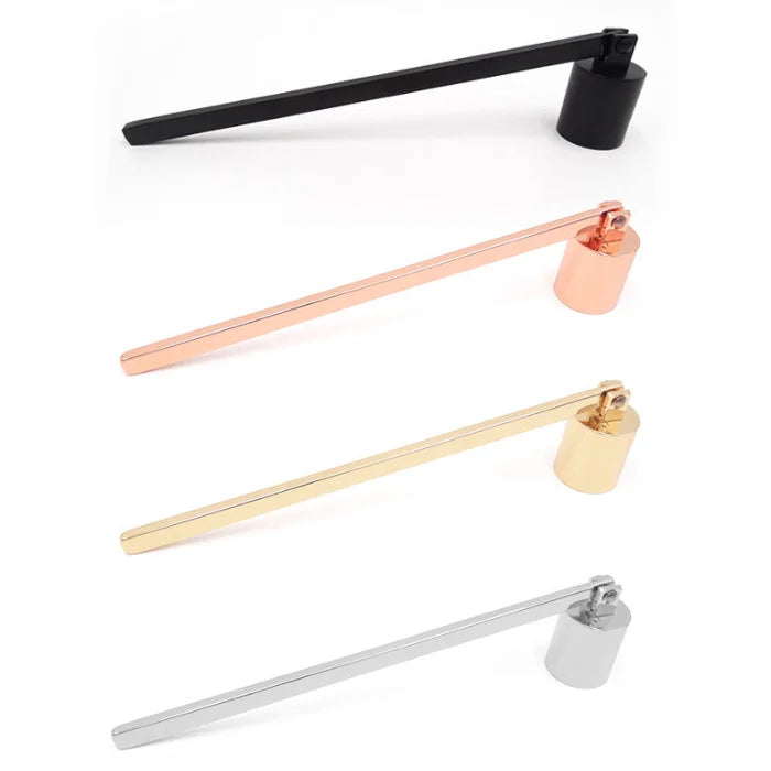 Stainless Steel Candle Flame Snuffer Wick Trimmer Tool Multi Colour Put Out Fire on Bell Easy to Use