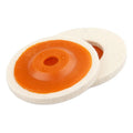 High Thick Pure Wool Felt Disc for Angle Grinder 100mm Plastic Backed Polishing Wheel OEM Supported Medium Hardness Fine Grit