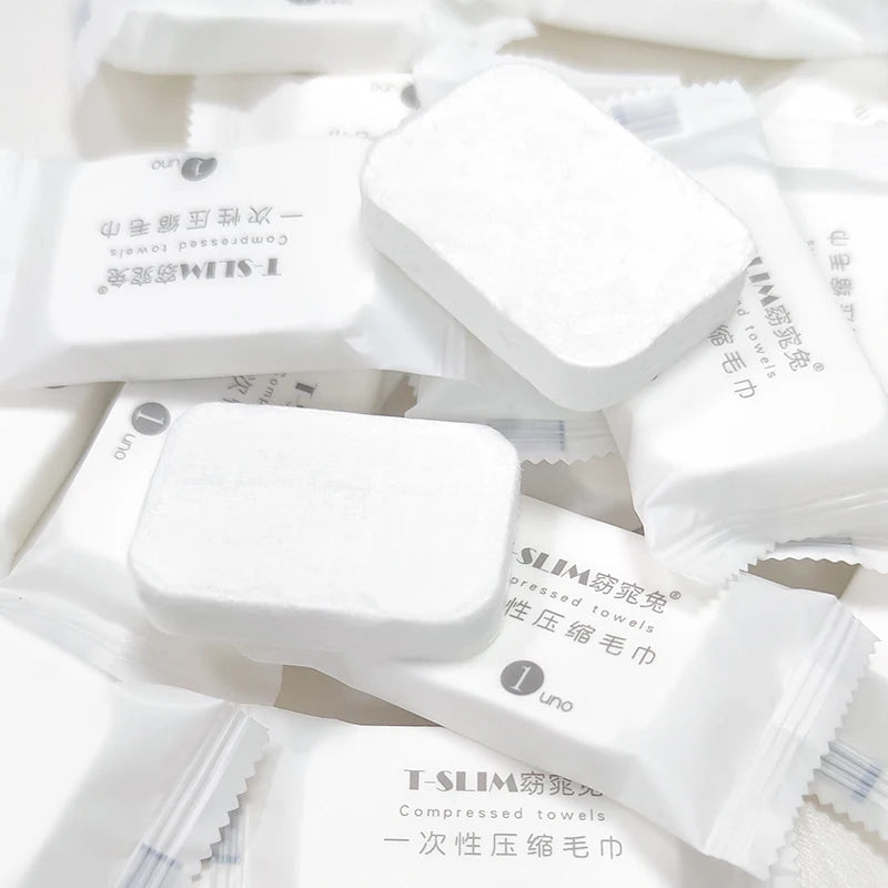 Disposable Towel for Face Compressed Towel Tablet Aircraft Aviation Travel Essential Bulk Eco-friendly Custom Compressed Towels
