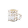 Solhui Nordic Ins Pearlized Waved Ceramic Coffee Mug Personality Breakfast Couple Water Cup