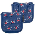 OEM Custom Embroider logo Magnet Golf Club Putter Head Covers with Waterproof Leather Golf Driver Head Covers