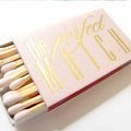 Cheap Empty Pink Gold Foil Paper Drawer Match Packaging Gift Boxes