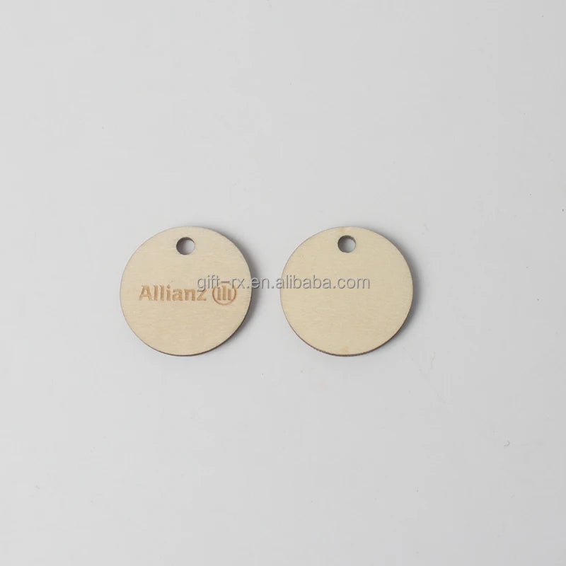 Wholesale Eco-Friendly Round Wood Shopping Trolley Token Nautical Style Plywood Coin Sandalwood Model Souvenir