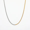 Fenny Simple Basic Gold&Silver Mixed Chain Necklace Trend for Women 18K Gold Plated Stainless Steel Jewelry Wholesale
