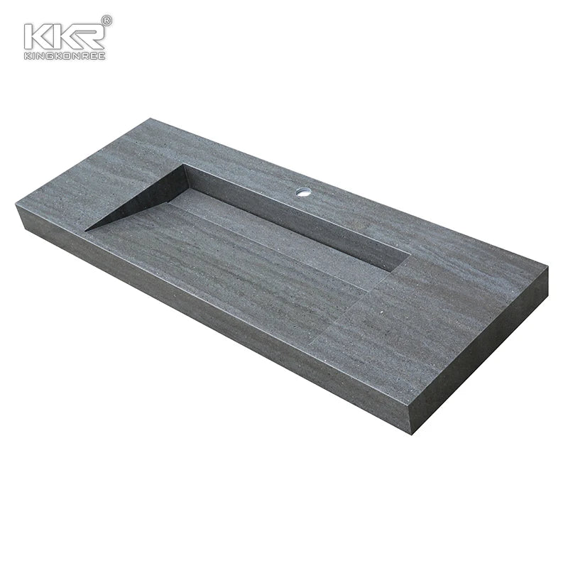 2020 Hot Sale Wastafel Wall Hung Vanity Top Double Bathroom Sink Wastafel With Drainer