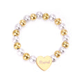 Fashion Gold Plated Tree of Life Charm Natural  Pendant Beaded Bracelet Jewelry for Women