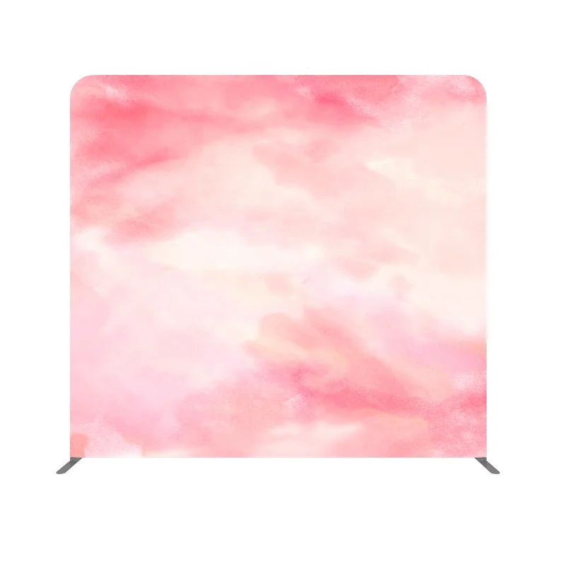Tension Fabric Photo Booth Backdrop Wedding Display Stand with Aluminum Frame H225xW245cm Dye Sublimation Printing Easy Assembly
