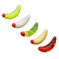 5 Color Silicone Soft Maggot Baits Bass Fishing Worm Lure for River Lake Stream Bread Worm Fishing Lure