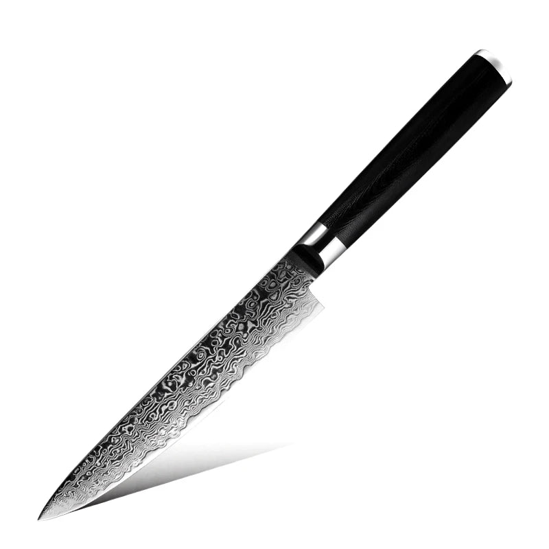 6 Inch Utility Paring Damascus AUS10 Grandsharp Pro sharp Blade Stainless Steel 67 Layer Kitchen Cutlery Fruit Paring Chef Knife