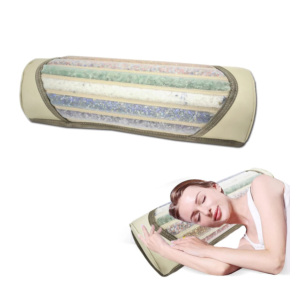 High-quality Natural Jade 7 Colors Massage Pillow Advanced Sleep Memory Pillow Deep Sleep to Relieve Neck Pain