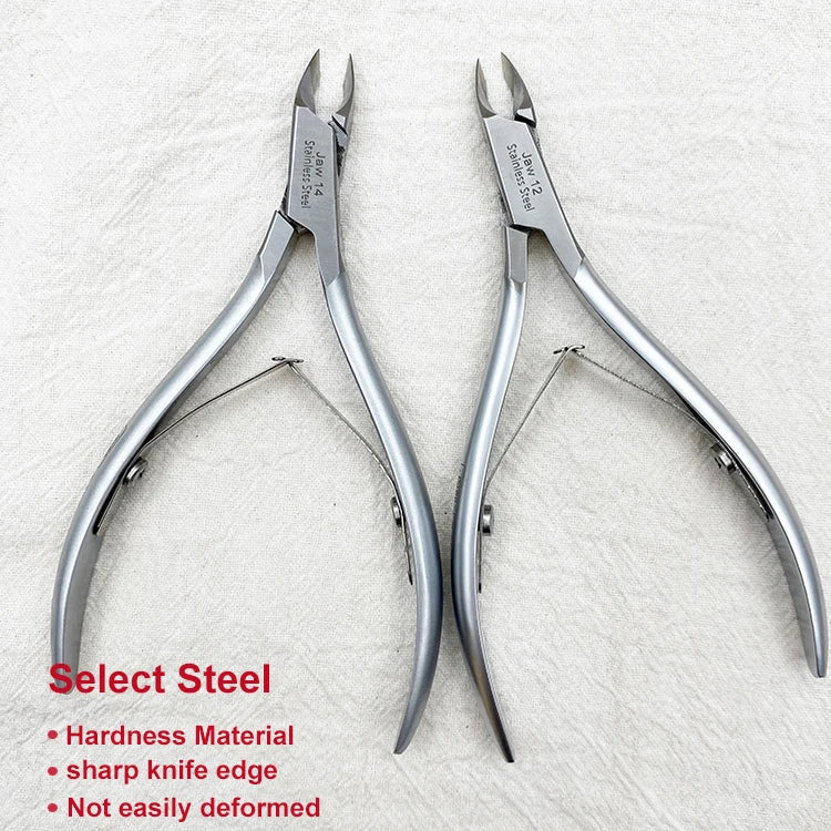 Professional Stainless Steel Cuticle Nippers Clippers Manicure Scissors Cutter Dead Skin Pliers