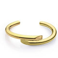 Minimalist Crossover Line Cuff Bracelet Ladies Simple Line Open Bangles Stylish Jewelry
