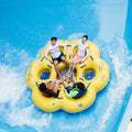 PVC Tarpaulin 5 Person Inflatable Water Aquapark Slide Double Tube Water Park  Large Water Slide Part Swimming Tube