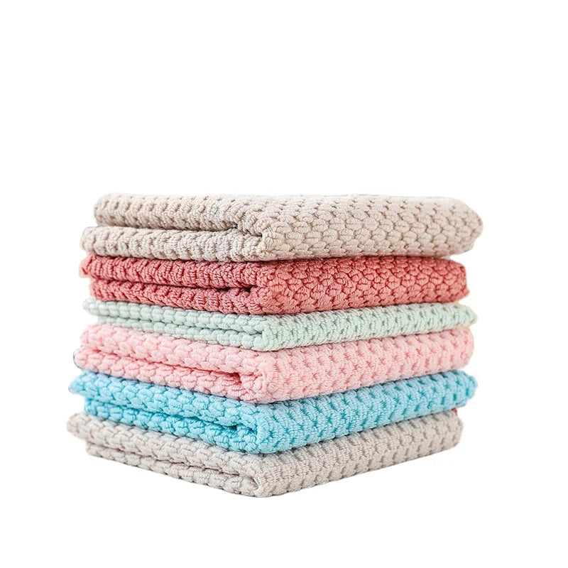 Hot Sales Corn Kernels Pearl Towel Bar Rag Microfiber Kitchen Cleaning Towels