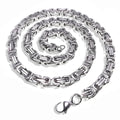 Hiphop Jewelry Stainless Steel Emperor Chain Necklace and Bracelet Set for Men