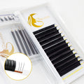 Professional Private Label Silk Lash Ellipse Flat Eyelash Extension Matte Black Cashmere Lash Extension