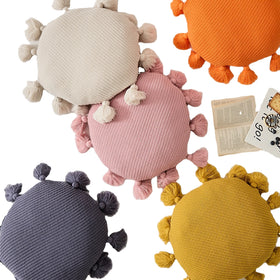 Cute Tassel Soft Round Seat Cushion Fluffy Kawaii Home Decor Cotton Bed Throw Pillow Car Sofa Chair Knitted Back Cushions
