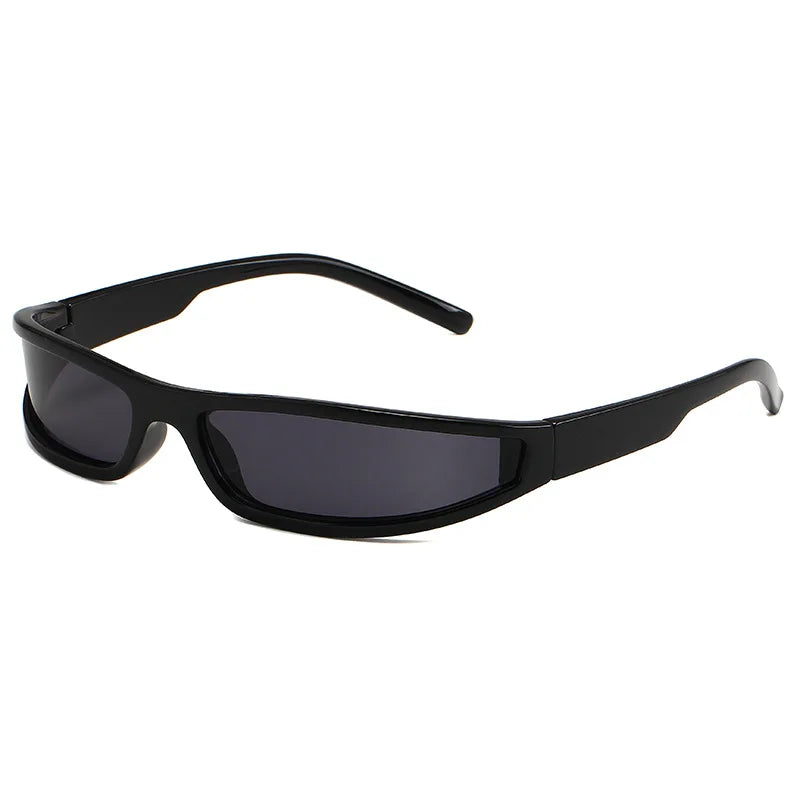 Futuristic Style Colorful Cycling Outdoor Sports Glasses Wind Narrow Frame Wrap Around Cool Y2K Women Men Shades