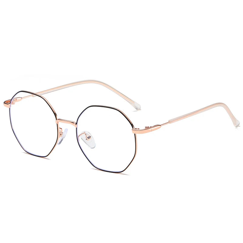 Vintage Fashion Light Metal Material Frame All Face Shape Round Circle Eye Glasses Optical Frames Anti Blue Light Glasses