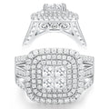 High Quality S925 Engagement Rings Guangzhou Women's Silver Rings 925 Silver Moissanite Engagement Rings for Women