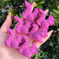 Factory Price Wholesale Natural High Quality Crafts Hand Carved Crystal Red Ruby Stone Squirrels Carvings for Decoration