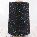 3mm Sequin Wholesale Fancy 100% Combed Cotton Yarn with Transparent Sequins for Hand Knitting
