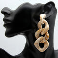2025 Fine Jewelry New Vintage Korean Personality Exaggerated Acrylic Earrings Jewelry Chain Earring for Women