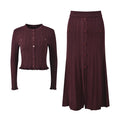 2025 New Arrival Autumn Collection Knitted Sets Luxury Suits Fashion French Chic Elegant Two Piece Outfits for Women