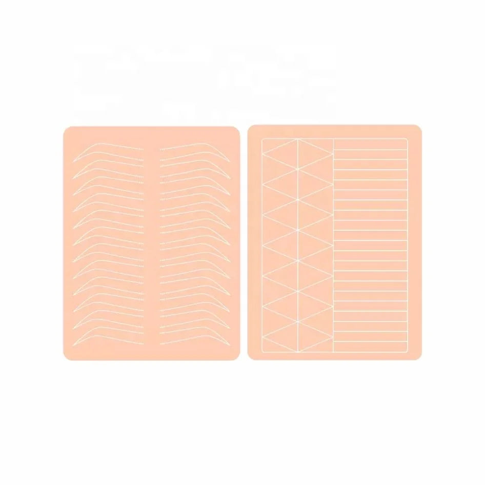 Factory Wholesale Microblading Practice Skin 1.5mm 3D Hot Sell Double Side New Silicone Training Latex  Tattoo Practice Skin