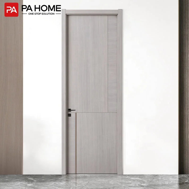 PA New Chinese Designer Modern MDF Finished Sound Insulation Bedroom Doors Model D006 for Houses Interior