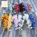 Good Delphinium Tridentatum Artificial Silk Flowers 80cm Length Home Table & Fairytale Decorations for Wedding Valentine's Day