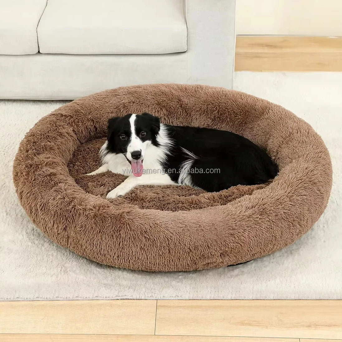 60cm Long Plush Cat Beds Cat Mat Round Soft Bed for Dogs Pet Cushion Cat Bed Sleeping Sofa Mats Pet Manufacturer Drop Shipping