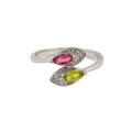Dropshipping Silver 925 Ring Colorful Zircon Rings for Women Fine Jewelry Rings Fashion Jewelry