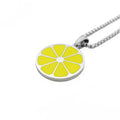 Wholesale Enamel Jewelry Custom Geometric Round Pendant Necklace