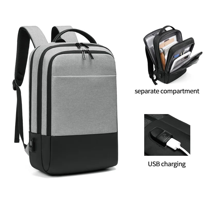 Factory Wholesale USB Charging Bagpack Notebook Waterproof Laptop Back Pack Leisure Travel Backpack Bag School Backpack
