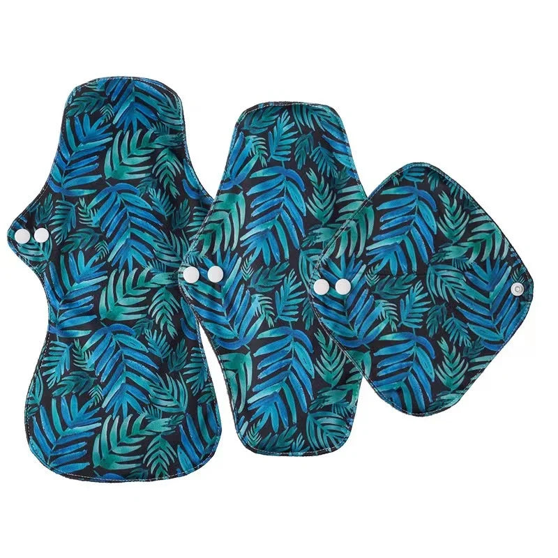 Bamboo Charcoal Fleece Inner Lady Cloth Menstrual Pads Feminine Hygiene Healthy Care Reusable Waterproof Mummy Pads for Women