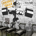 3D gym studio industrial style decoration background wall mural boxing and fighting hall wallpaper