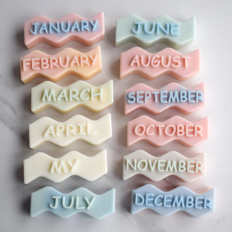 Silicone Letter Candle Molds Silicone Fondant Mold Cake Decorating Molds Baking Tools