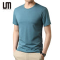 OEM New Product Summer Men Short Sleeve Fashion Casual Solid Color Cotton O Neck Tees T Shirts