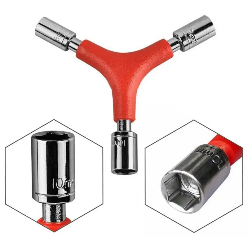High Hardness 3-Way Y-Type Bicycle Outer Hexagon Wrench 3 Way Hex Wrench Bike Repair Tool for Mountain Bike Shop Repair Tools