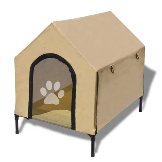 Portable Elevated Dog House Kennel