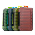 SNEDA Wholesale Double Sided Colorful Fishing Box for Wood Shrimp Lure Accessory Boxes 14 Compartments