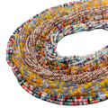 New Color 1x2mm Rondelle Faceted Crystal Glass Beads Shiny Small Seed Loose Spacer Beads for Jewelry Making DIY Necklace