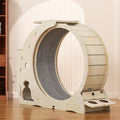 CATSOUL Cat Wooden Running Wheel Silent Treadmill Interactive Toys Exercise Wheel Cute Cat Furniture Pet Toy Cats