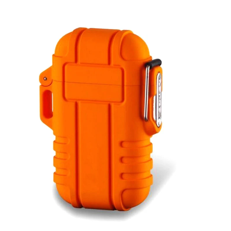 Camping Survival Waterproof Windproof Flameless Electric USB Rechargeable Dual Arc Lighter