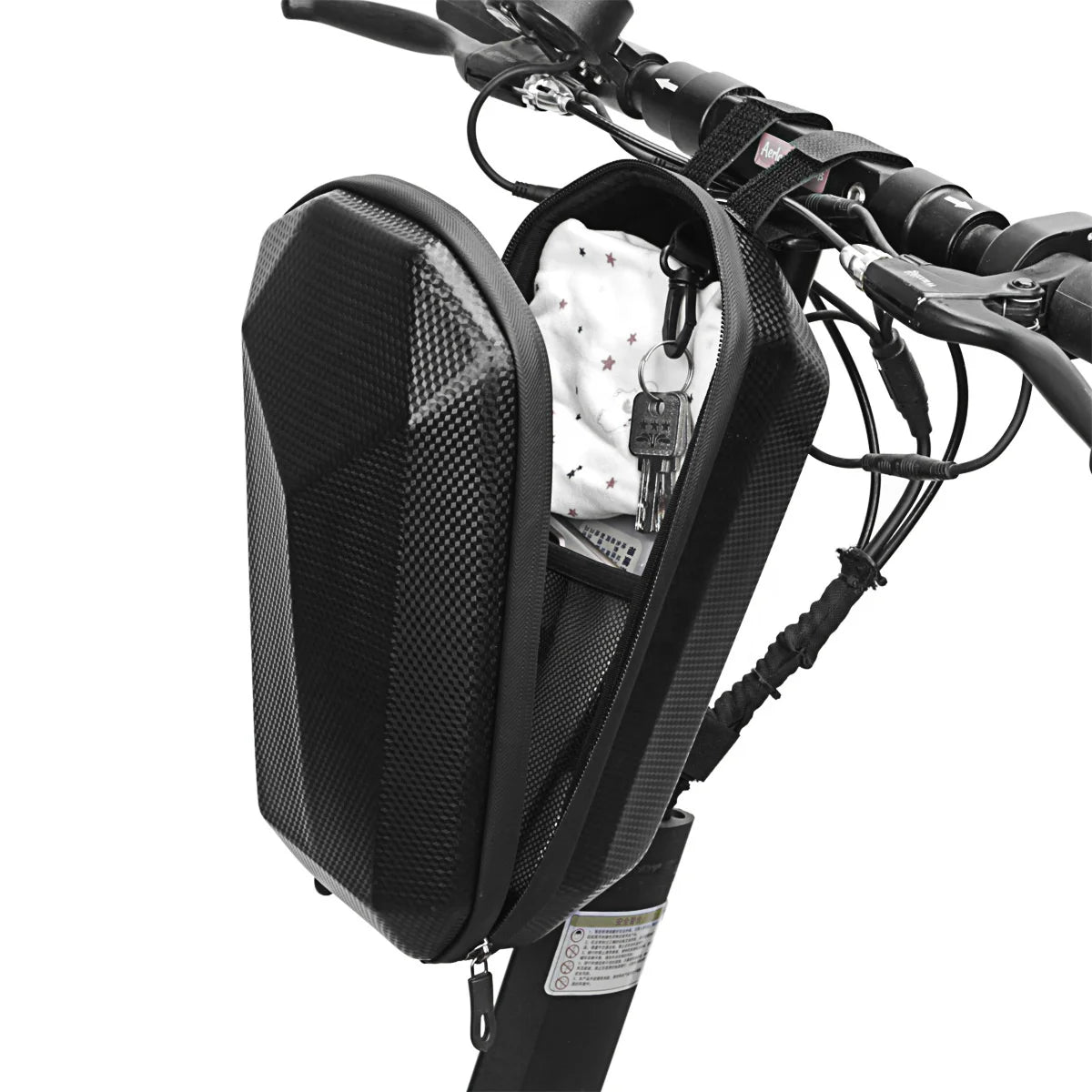 Electric Scooter Front Bag EVA 4L Waterproof Hard Shell Front Bag Bicycle Storage Bag for Electric Scooter Folding Bike