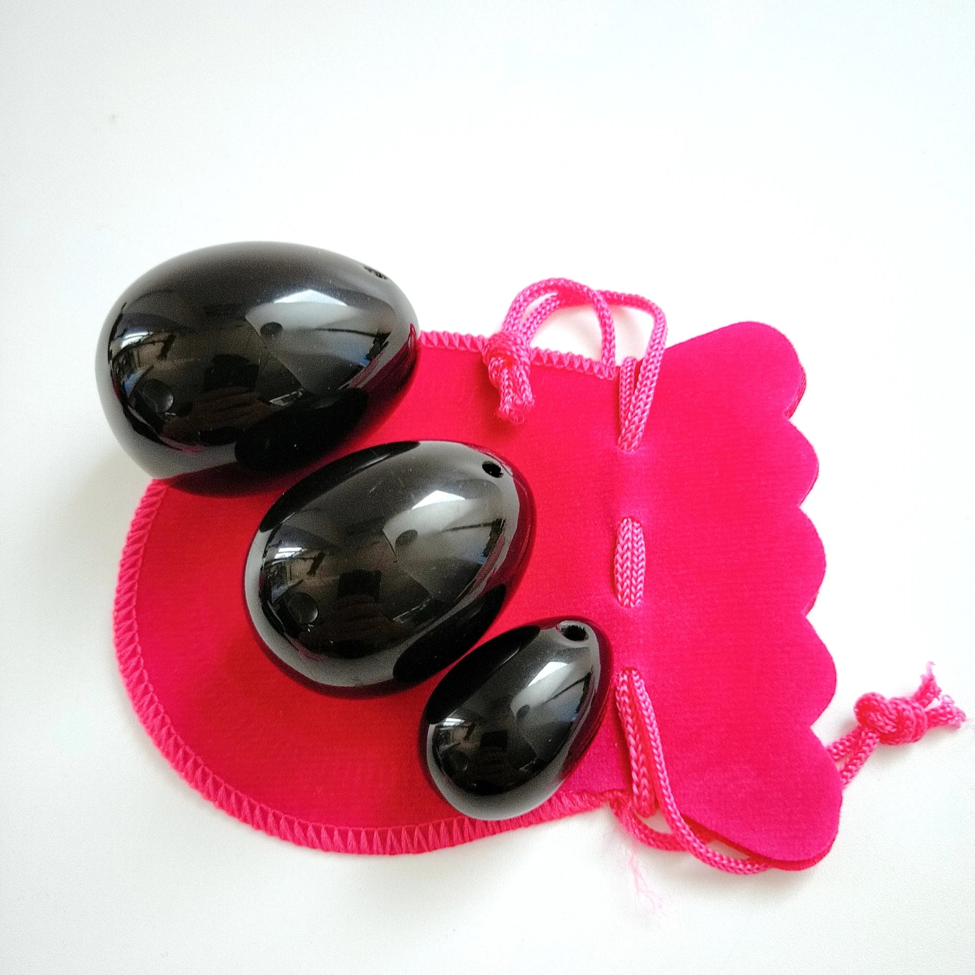 DIY Yoni Egg Vaginal Tightening Love Egg Kegel Exerciser Women Natural Black Obsidian Stone Crystal Hygiene Yoni Ball S M L