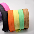 Wholesale Shiny Fold Over Elastic FOE Elastic Ribbon DIY Hair Elastic 96 Colors in Stock