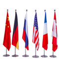 2023 New Hot Sell Custom Office Floor Pennant Flag Flying Outdoor Aluminum Flagpole Portable MOQ 1pc Full Color Digital Printing