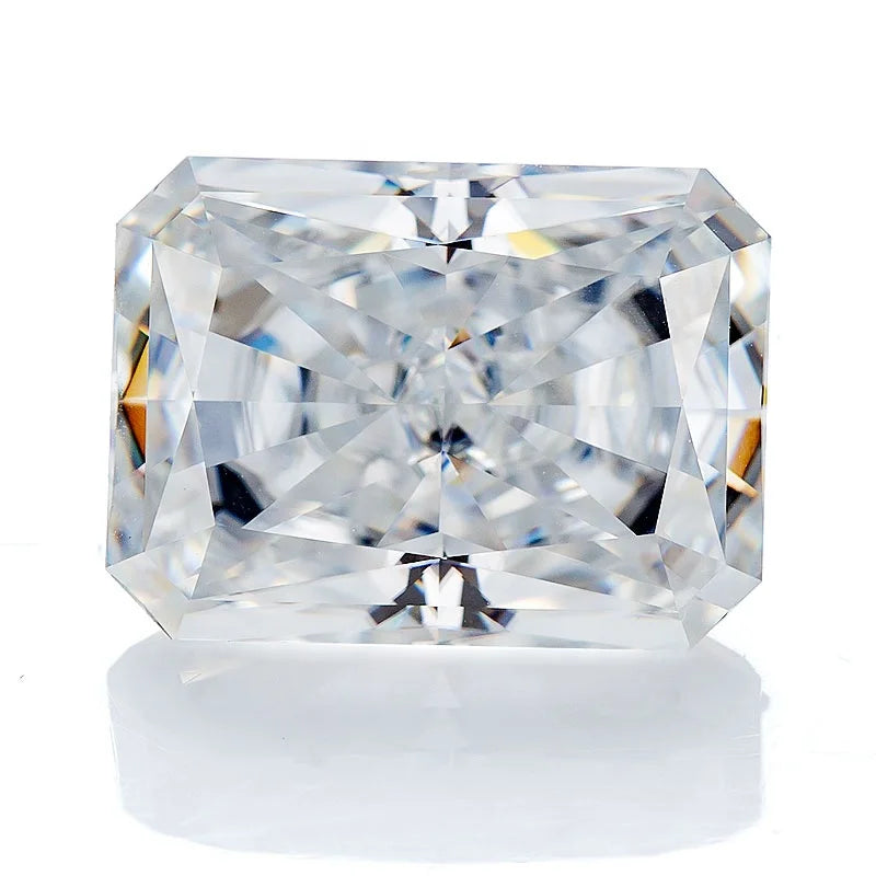 Holycome White Crushed Ice Radiant Stone Loose Moissanite Diamond Stone Loose Gemstone